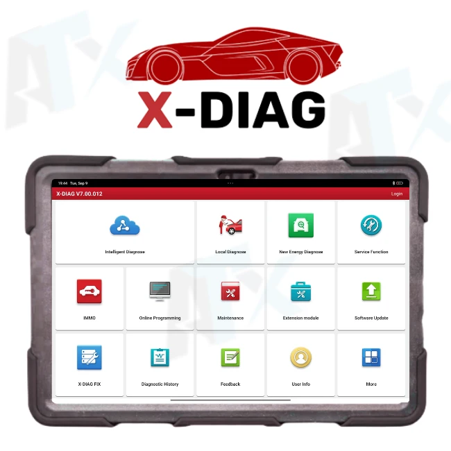 Professional X431 XDIAG – All-in-One Intelligent Automotive Diagnostic Scanner | 12V & 24V Support | EV, Trucks, Motorcycles, Machinery | Diesel & Gasoline Vehicles | Advanced Key Programming|ECU Coding | Topology Mapping | 55+ Maintenance Functions | CAN FD & DoIP Protocols| 2 Years Free Updates