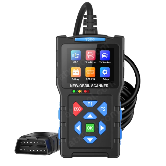 TopDiag T300 OBD2 Scanner 12V Live Data Diagnostic Code Reader for Car Diagnosis Clear Repair Tools